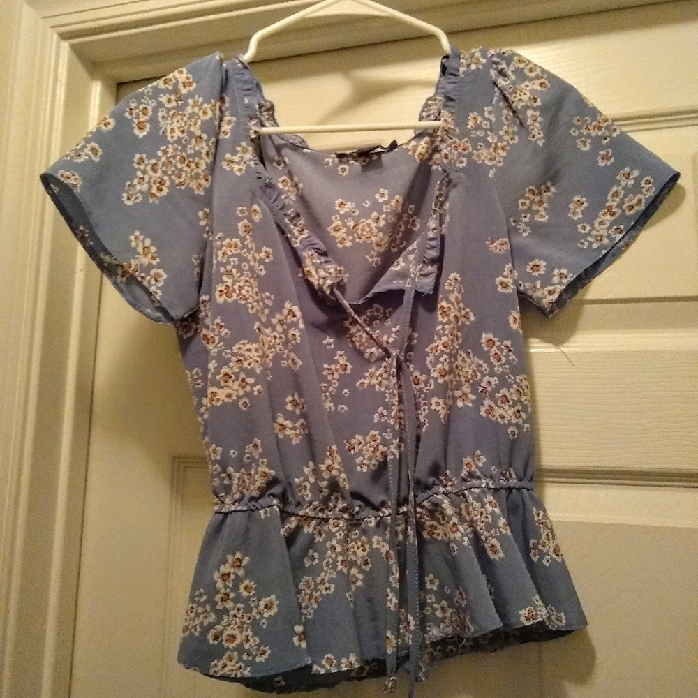 Blue Floral Primark Blouse